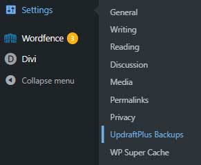 WordPress Backups with Updraft Plus